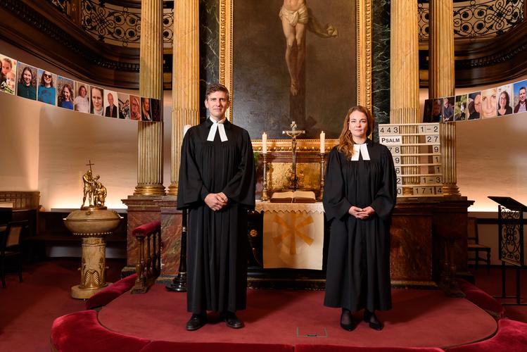 Priests Julia Schnizlein and Wilfried Fussenegger - Lutherische Stadtkirsche, Vienna
